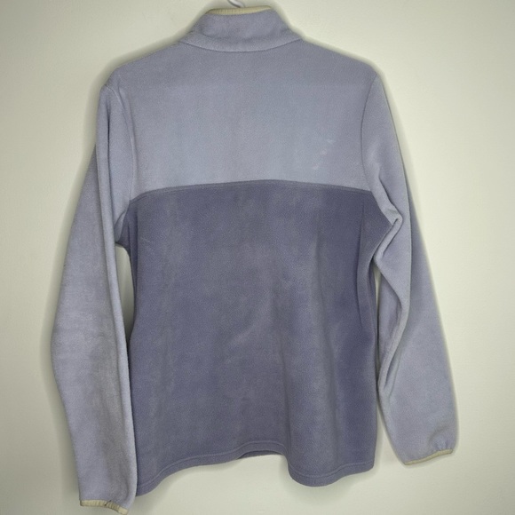 Columbia Fleece Quarter Button Up Lilac Purple Pullover Sweater Women Size XL - Picture 2 of 11
